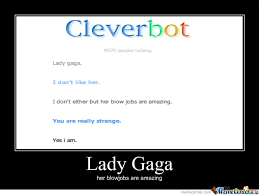 Cleverbot+Ladygaga=Dafuq? by turntechgodhead55 - Meme Center via Relatably.com