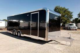 an enclosed trailer