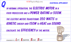 9 efficiency of an electric motor