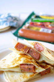 simple and savory smoked sausage quesadilla is a fast and easy lunch or dinner
