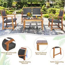 Outdoor Patio Rattan Furniture Sofa Set