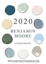 Benjamin Moore 2020 Color Trends