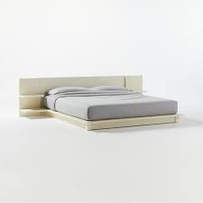 Andes Lacquered Linen Queen Bed Cb2