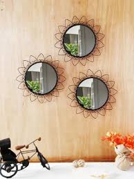 Golden Leaf Design Modern Art Mirror