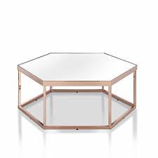 Rose Gold Glass Coffee Table 59
