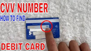 how to find cvv debit card number