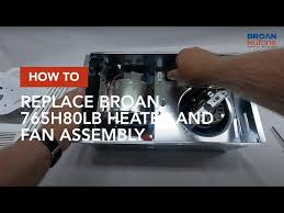 how to replace broan 765h80lb heater