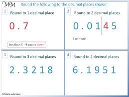 how to round decimals to decimal places