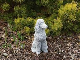 Poodle Dog Figure Garden Statue