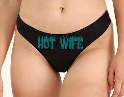 Amazon.com: HOT WIFE Thongs Funny Woman Fetish Underwear Thong, Spandex,  Booty Shorts Panties (Small, Aqua) : Clothing, Shoes & Jewelry