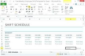 Work Schedule Calendar Template Excel Employee Scheduling Monthly