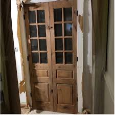 Glass French Doors Sliding Barn Door