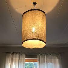 Linen Lamp Shade Pendant Light