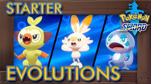 Pokémon Sword & Shield - All Starter Evolutions + Shiny Evolutions - YouTube