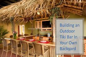 outdoor tiki bar in your own backyard