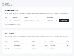 manage dns records using runcloud