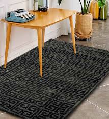 6 ft x 9 ft abstract carpets grey abstract cotton 6 ft x 9 ft machine made carpet by saral home pepperfry