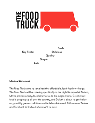mission statement the food truck aims
