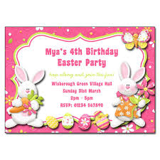 Easter Bunny Party Invitation