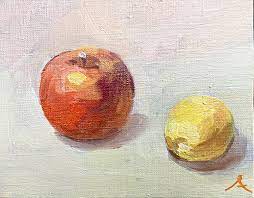 りんごとレモン | インテリア絵画 アートの専門通販 thisisgallery（ディスイズギャラリー）