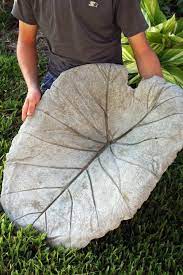 Concrete Leaves Outdoor Crafts