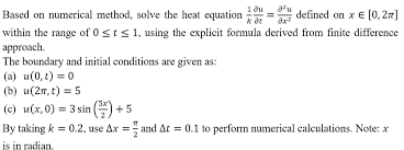Solve The Heat Equation Defined