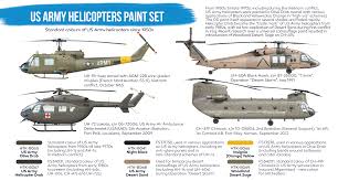 htk bs19 us army helicopters paint set