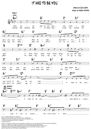 It Had To Be You In 2019 Sheet Music Jazz Guitar Chords