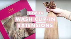 how to wash clip in hair extensions
