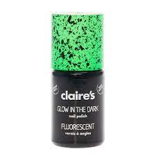 claire s glow in the dark speckled nail
