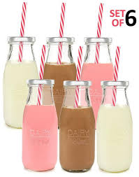 estilo dairy reusable glass milk clear