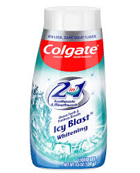 2 in 1 toothpaste mouthwash icy