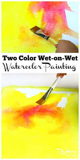Wet Watercolor Painting