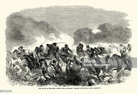 Scenes From The Indian Rebellion Or Sepoy Mutiny Of 1857 Attack On Secundra  Gunge Near Allahabad Charge Of The Royal Horse Artillery Stock Illustration  - Download Image Now - iStock