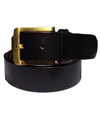 Woodland Black Leather Formal Belts