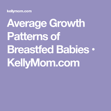 Average Growth Patterns Of Breastfed Babies Oh Baby