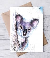 Koala Art Koala Wildlife Wall Art