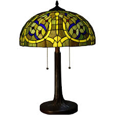 Molina 2 Light Earthly Dragonfly 16 Inch Tiffany Style Table