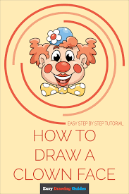 how to draw a clown face really easy