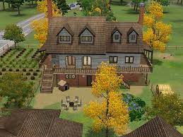 The Sims Resource Colonial Farm House