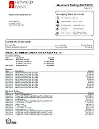 Checking Account Statement Template Bank Business Balance Excel