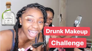 drunk makeup challenge fail but funny