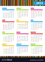 Annual Calendar For 2013 Year Royalty Free Vector Image