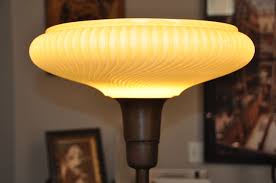 Art Deco Torchiere Floor Lamp Light