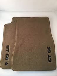 set 2 gt66 tan floor mats front pair 22