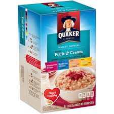 quaker instant oatmeal fruit cream