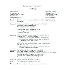 My First Resume Template