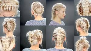 Braids for short hair #9 ✨ the french braid. 10 Faux Braided Short Hairstyles Tutorial Milabu Youtube