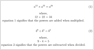 Latex Mathematical Equations Javatpoint