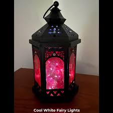 Faux Stained Glass Lantern Hanging